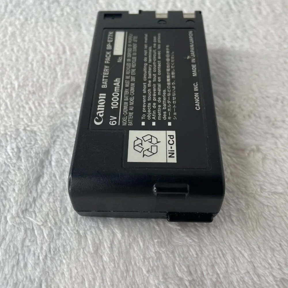 Genuine Canon BP-E77K Battery Pack 6V 1000mAh Ni-Cd for Vintage Camcorder Video